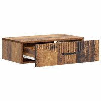 Produktbild för Väggmonterad sidobord Gammalt trä 59 x 34,5 x 17 cm