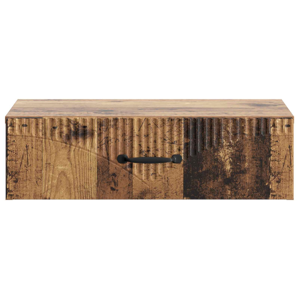 Produktbild för Väggmonterad sidobord Gammalt trä 59 x 34,5 x 17 cm