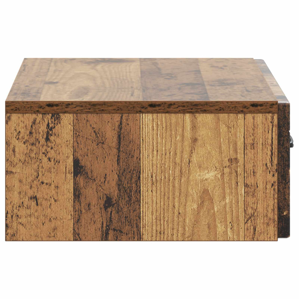 Produktbild för Väggmonterad sidobord Gammalt trä 59 x 34,5 x 17 cm