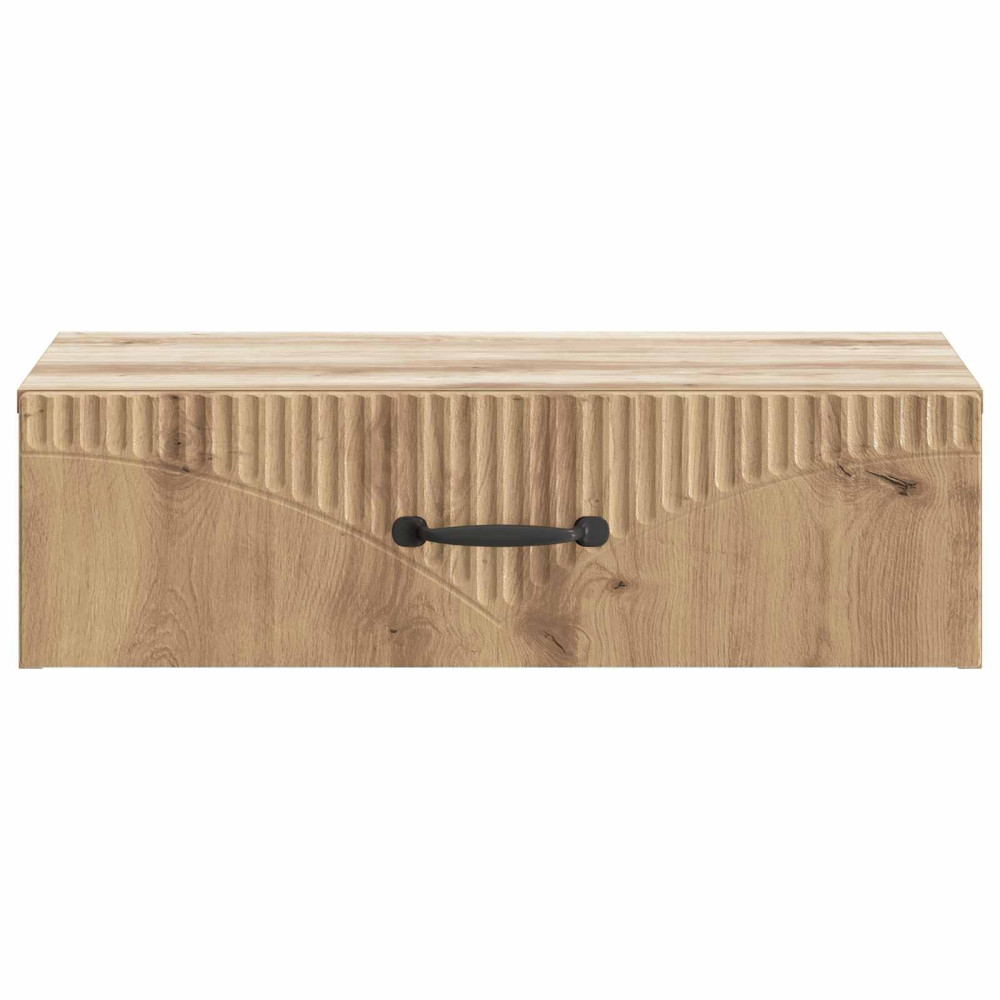 Produktbild för Väggmonterad sidobord Artisan-ek 59 x 34,5 x 17 cm
