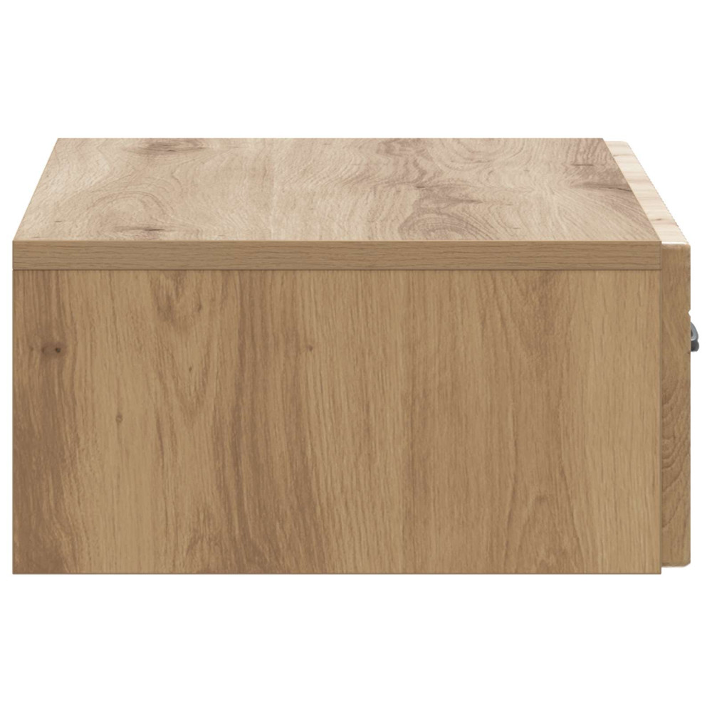 Produktbild för Väggmonterad sidobord Artisan-ek 59 x 34,5 x 17 cm