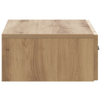 Produktbild för Väggmonterad sidobord Artisan-ek 59 x 34,5 x 17 cm
