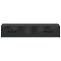 Produktbild för Väggmonterad sidobord Svart 87,5 x 34,5 x 17 cm Konstruerat trä