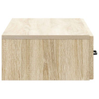 Produktbild för Väggmonterad sidobord Sonoma-ek 87,5 x 34,5 x 17 cm