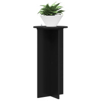 Produktbild för Växtställ 2 pcs Svart 40 x 40 x 80 cm Konstruerat trä