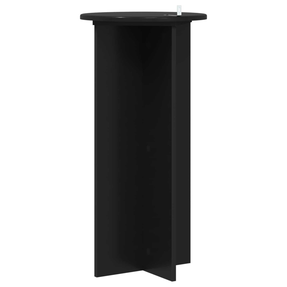 Produktbild för Växtställ 2 pcs Svart 40 x 40 x 80 cm Konstruerat trä
