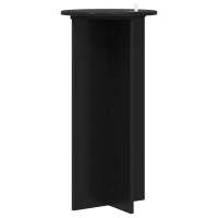 Produktbild för Växtställ 2 pcs Svart 40 x 40 x 80 cm Konstruerat trä