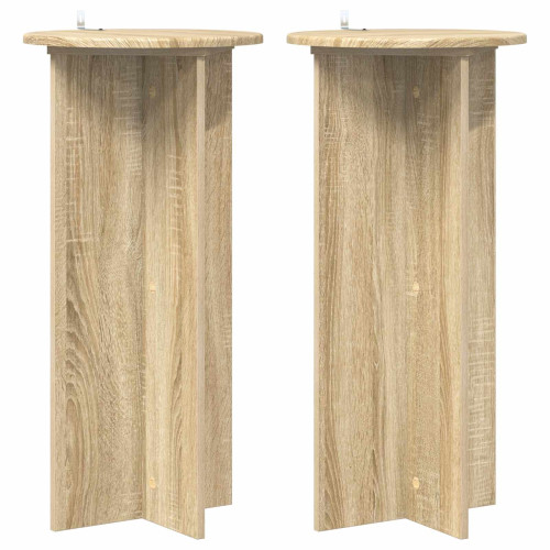 vidaXL Växtställ 2 pcs Sonoma-ek 40 x 40 x 80 cm Konstruerat trä