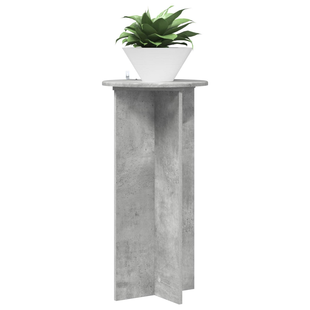 Produktbild för Växtställ 2 pcs Betonggrå 40 x 40 x 80 cm Konstruerat trä
