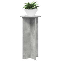 Produktbild för Växtställ 2 pcs Betonggrå 40 x 40 x 80 cm Konstruerat trä