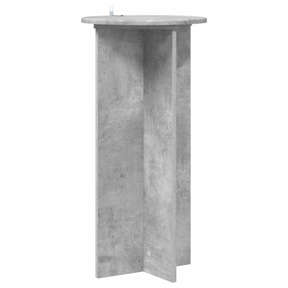 Produktbild för Växtställ 2 pcs Betonggrå 40 x 40 x 80 cm Konstruerat trä