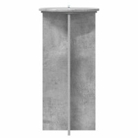 Produktbild för Växtställ 2 pcs Betonggrå 40 x 40 x 80 cm Konstruerat trä