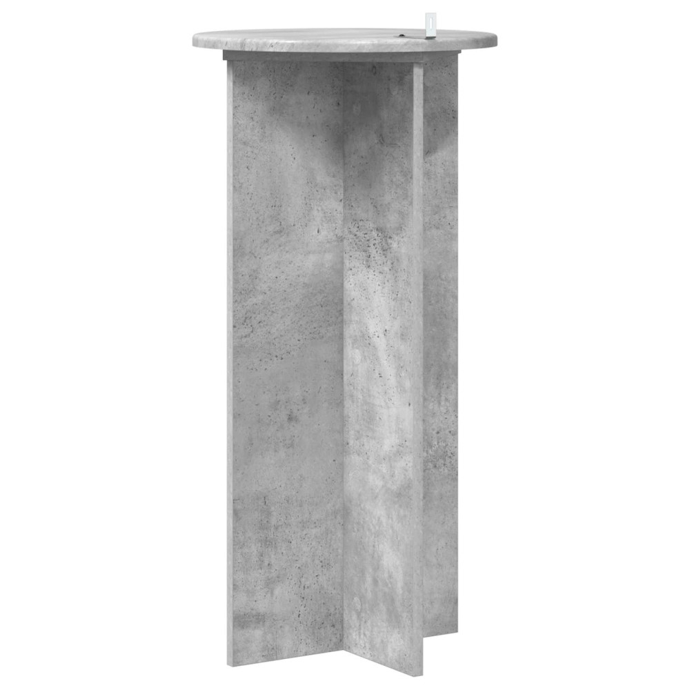 Produktbild för Växtställ 2 pcs Betonggrå 40 x 40 x 80 cm Konstruerat trä