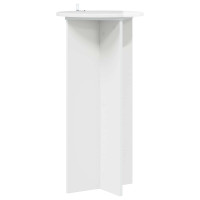 Produktbild för Växtställ 2 pcs Vit högglans 40 x 40 x 80 cm Konstruerat trä