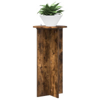 Produktbild för Växtställ 2 pcs Rökt ek 40 x 40 x 80 cm Konstruerat trä