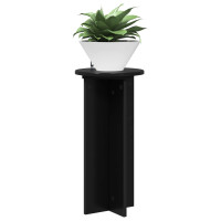 Produktbild för Växtställ 2 pcs Svart 29,5 x 29,5 x 60 cm Konstruerat trä