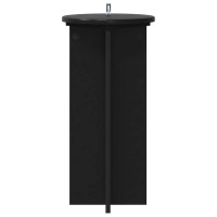 Produktbild för Växtställ 2 pcs Svart 29,5 x 29,5 x 60 cm Konstruerat trä