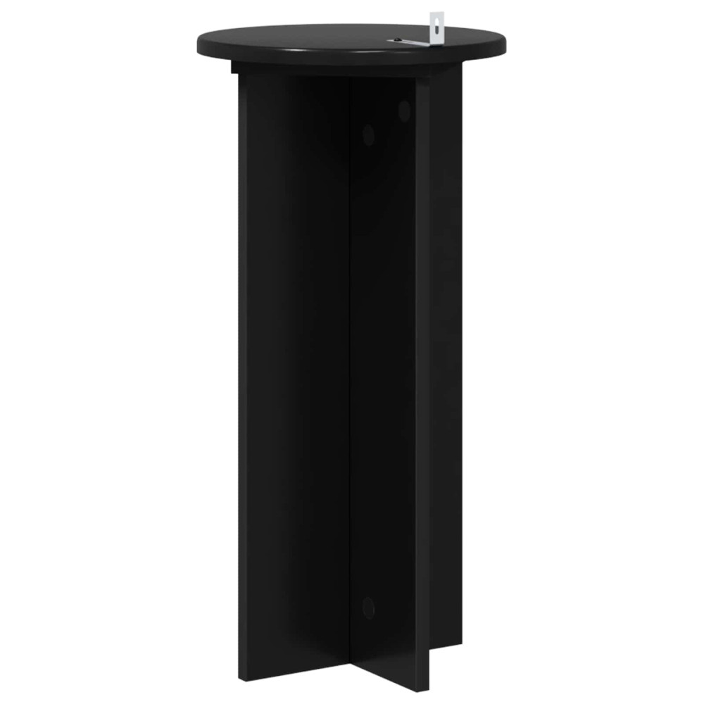 Produktbild för Växtställ 2 pcs Svart 29,5 x 29,5 x 60 cm Konstruerat trä