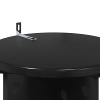 Produktbild för Växtställ 2 pcs Svart 29,5 x 29,5 x 60 cm Konstruerat trä