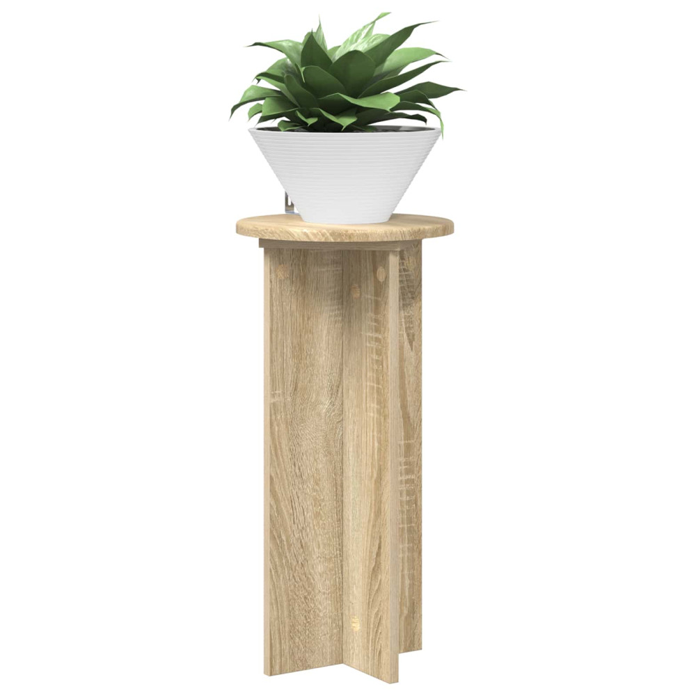 Produktbild för Växtställ 2 pcs Sonoma-ek 29,5 x 29,5 x 60 cm Konstruerat trä