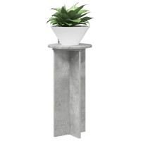 Produktbild för Växtställ 2 pcs Betonggrå 29,5 x 29,5 x 60 cm Konstruerat trä