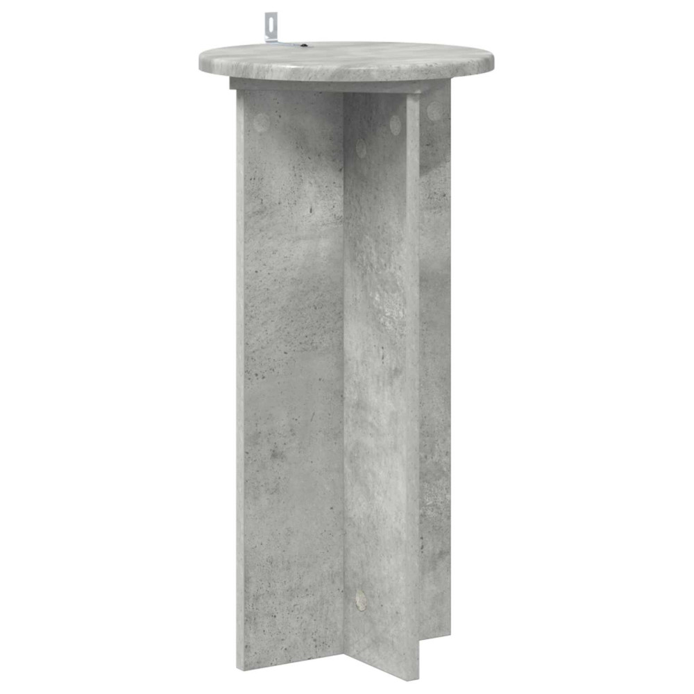 Produktbild för Växtställ 2 pcs Betonggrå 29,5 x 29,5 x 60 cm Konstruerat trä