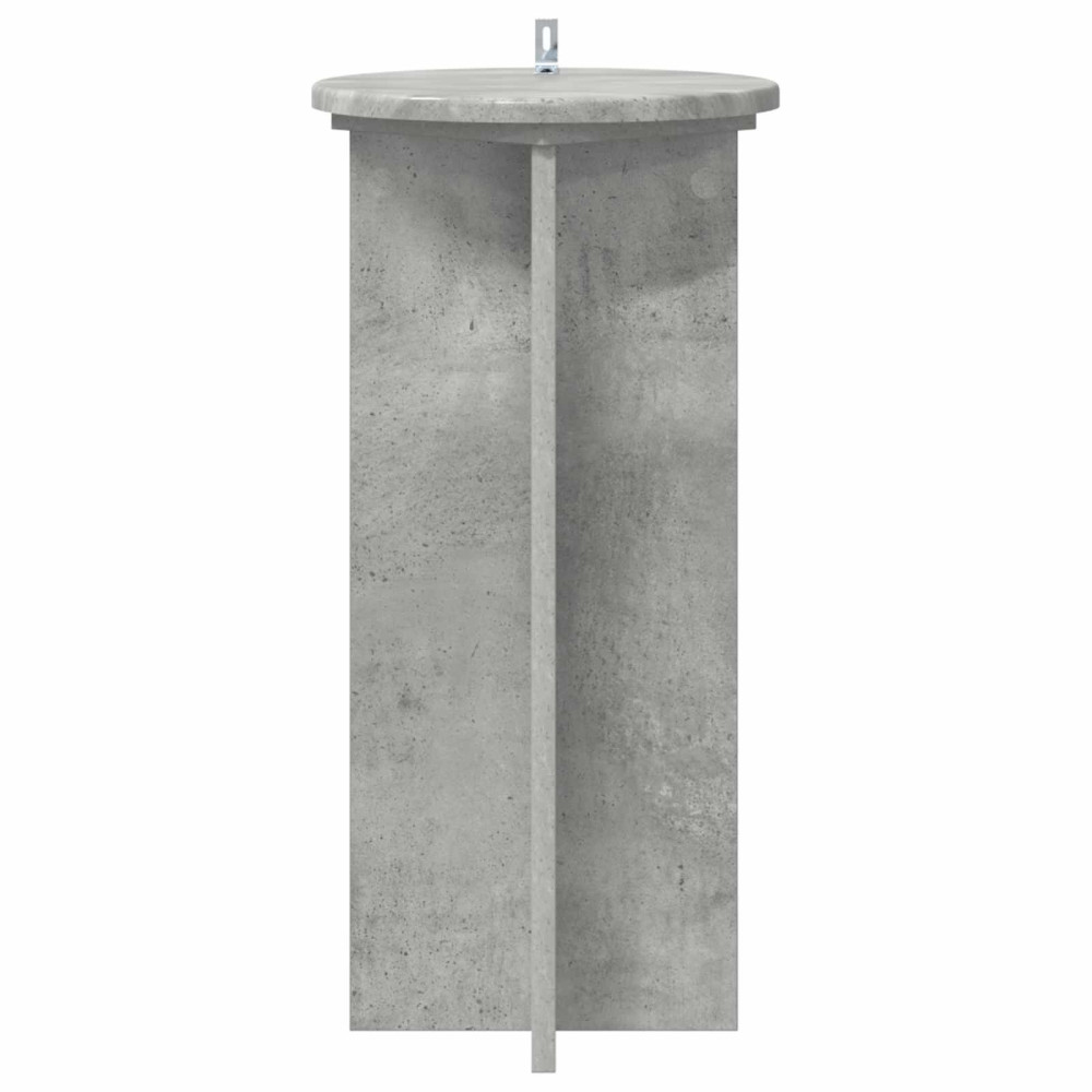 Produktbild för Växtställ 2 pcs Betonggrå 29,5 x 29,5 x 60 cm Konstruerat trä