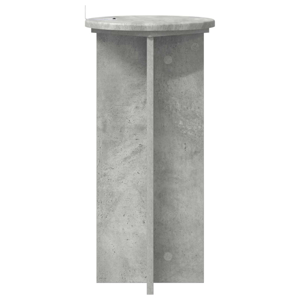 Produktbild för Växtställ 2 pcs Betonggrå 29,5 x 29,5 x 60 cm Konstruerat trä