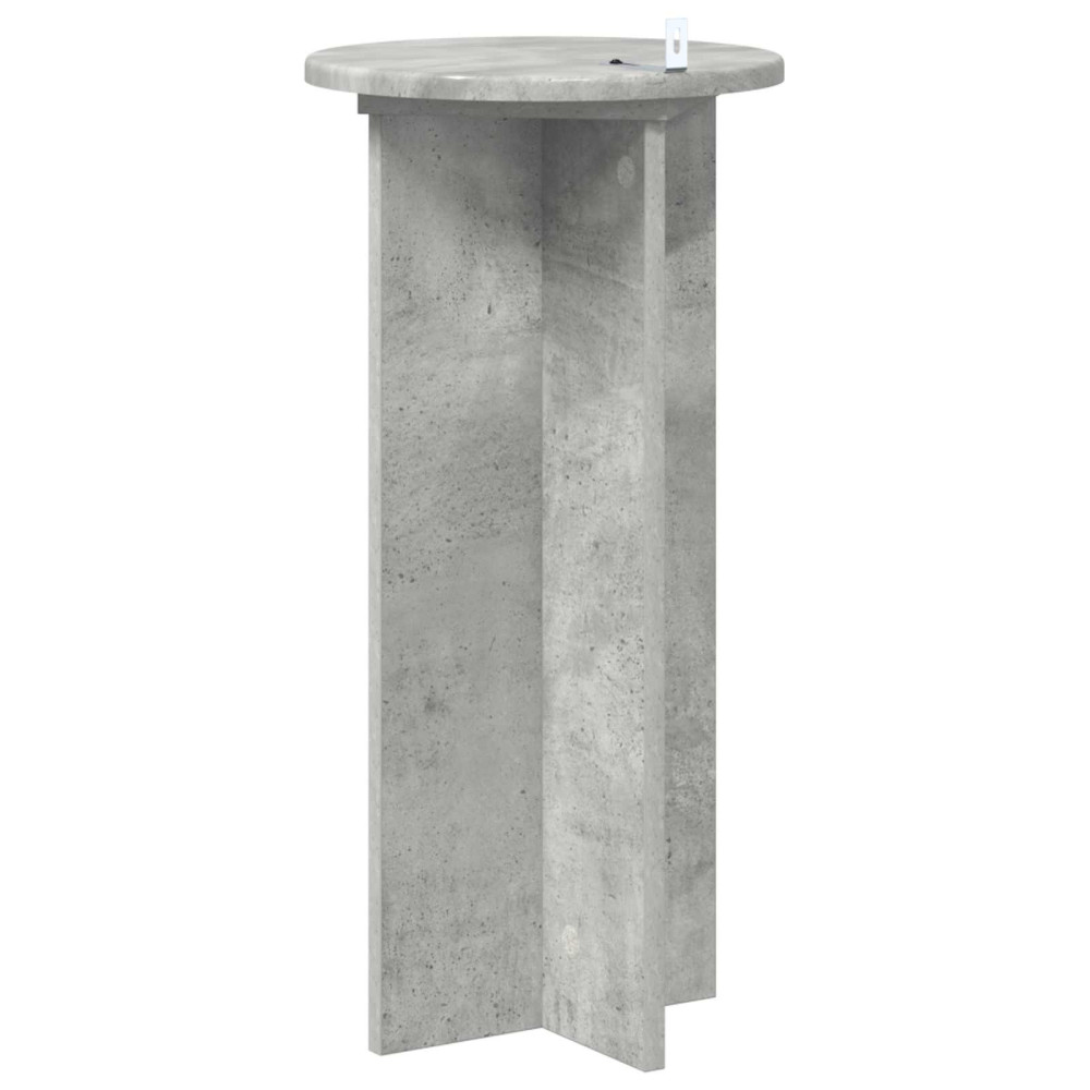 Produktbild för Växtställ 2 pcs Betonggrå 29,5 x 29,5 x 60 cm Konstruerat trä