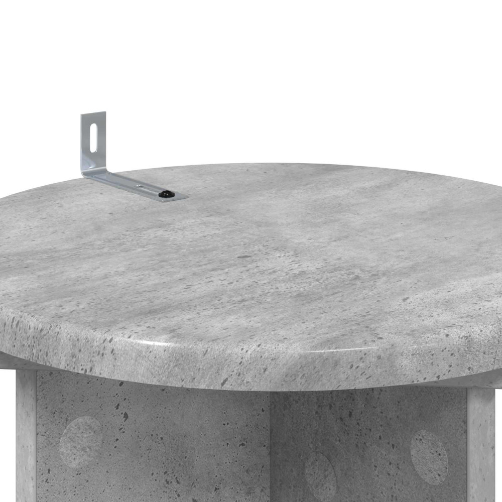 Produktbild för Växtställ 2 pcs Betonggrå 29,5 x 29,5 x 60 cm Konstruerat trä