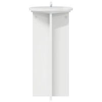 Produktbild för Växtställ 2 pcs Vit högglans 29,5 x 29,5 x 60 cm