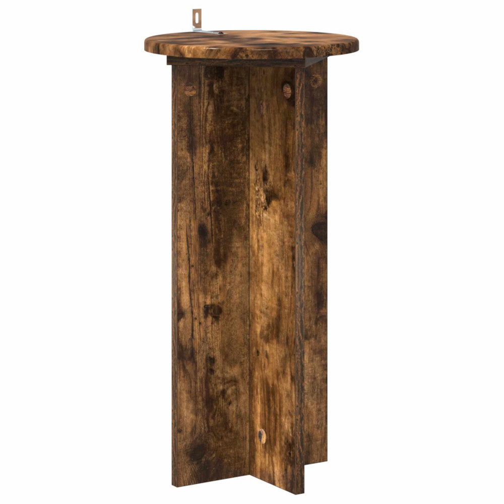 Produktbild för Växtställ 2 pcs Rökt ek 29,5 x 29,5 x 60 cm Konstruerat trä