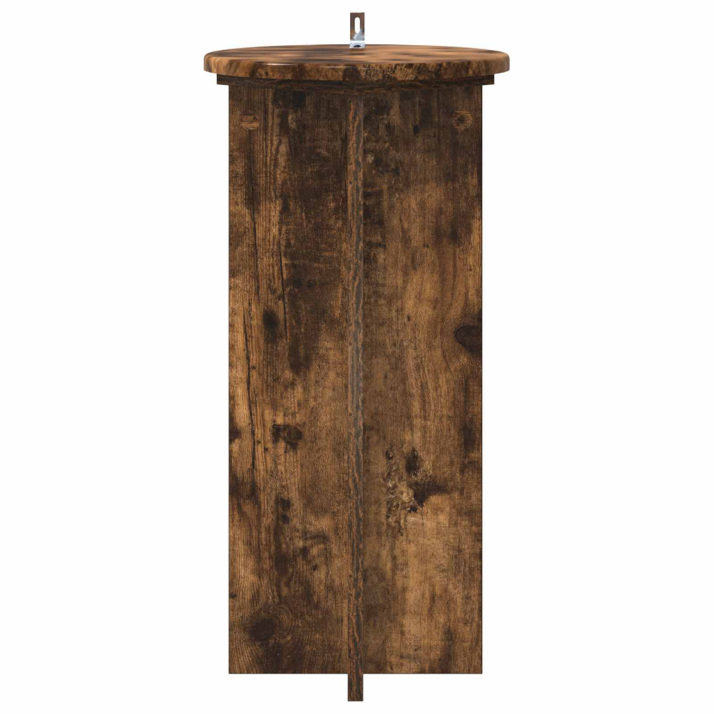 Produktbild för Växtställ 2 pcs Rökt ek 29,5 x 29,5 x 60 cm Konstruerat trä