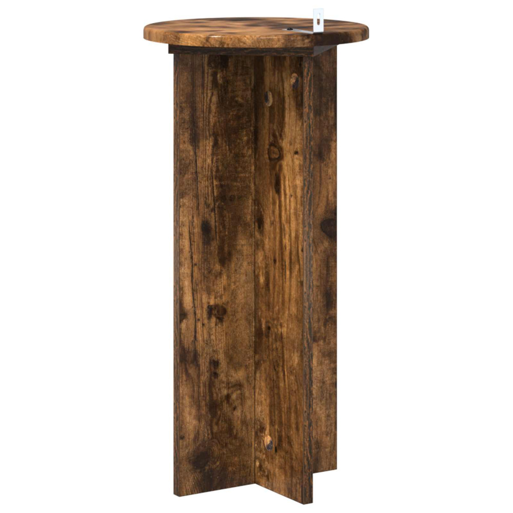 Produktbild för Växtställ 2 pcs Rökt ek 29,5 x 29,5 x 60 cm Konstruerat trä