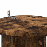 Produktbild för Växtställ 2 pcs Rökt ek 29,5 x 29,5 x 60 cm Konstruerat trä