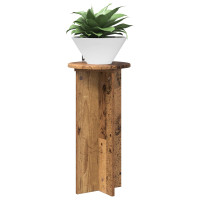 Produktbild för Växtställ 2 pcs Gammalt trä 29,5 x 29,5 x 60 cm Konstruerat trä