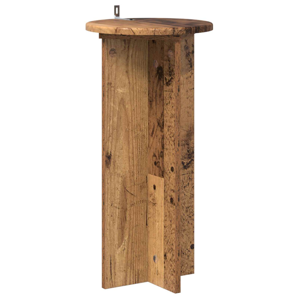 Produktbild för Växtställ 2 pcs Gammalt trä 29,5 x 29,5 x 60 cm Konstruerat trä