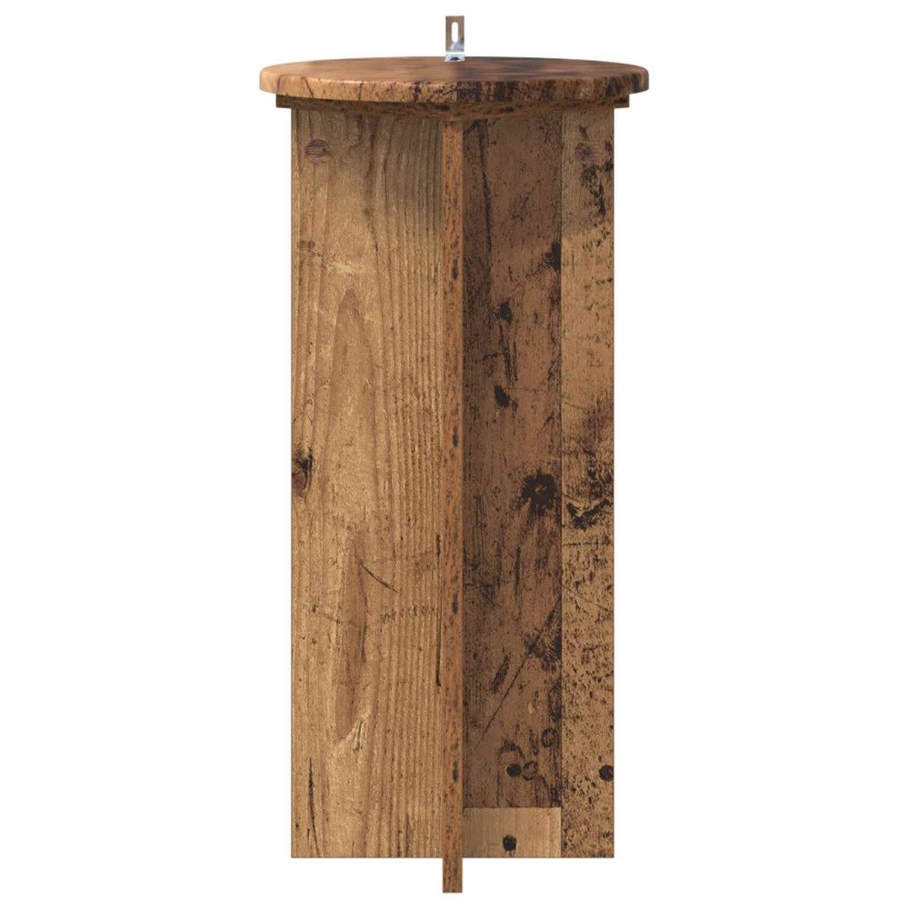 Produktbild för Växtställ 2 pcs Gammalt trä 29,5 x 29,5 x 60 cm Konstruerat trä