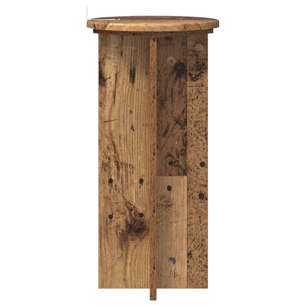 Produktbild för Växtställ 2 pcs Gammalt trä 29,5 x 29,5 x 60 cm Konstruerat trä