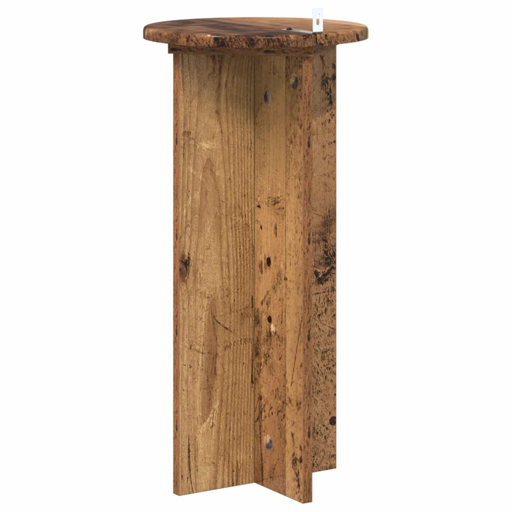 Produktbild för Växtställ 2 pcs Gammalt trä 29,5 x 29,5 x 60 cm Konstruerat trä