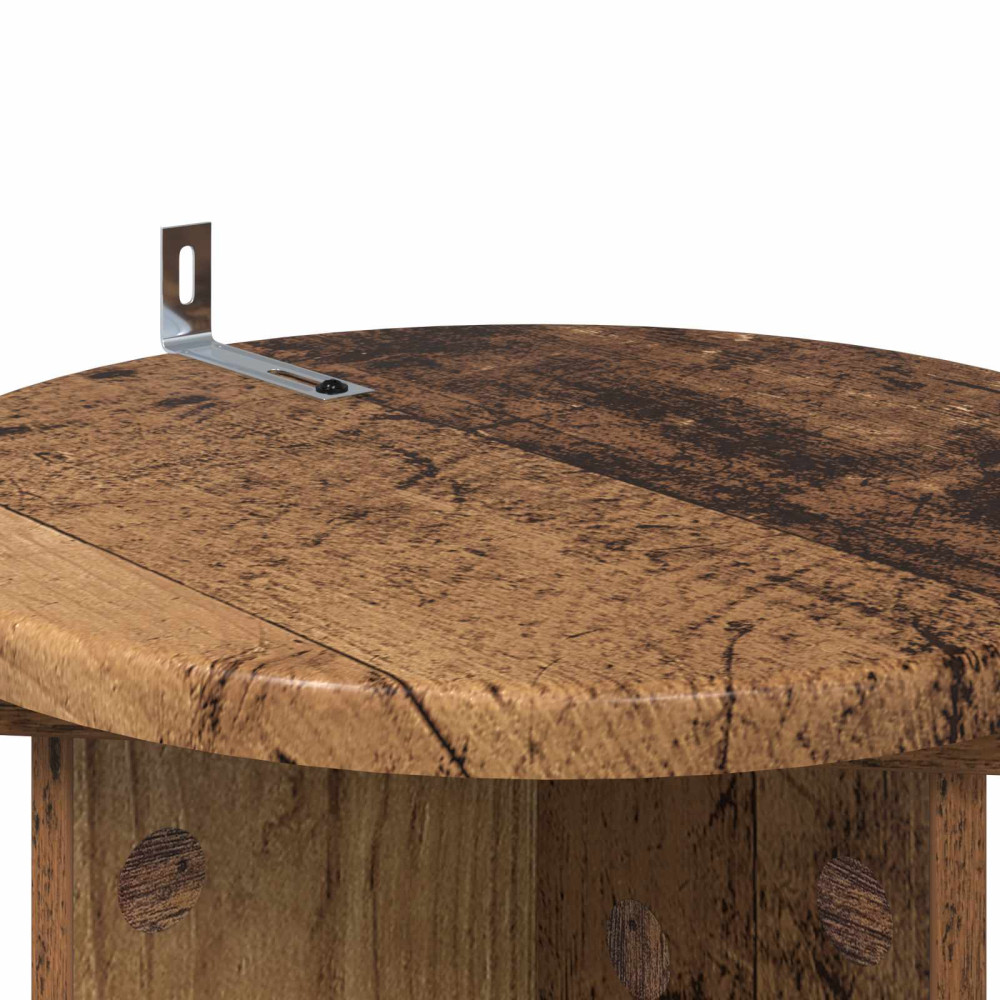 Produktbild för Växtställ 2 pcs Gammalt trä 29,5 x 29,5 x 60 cm Konstruerat trä