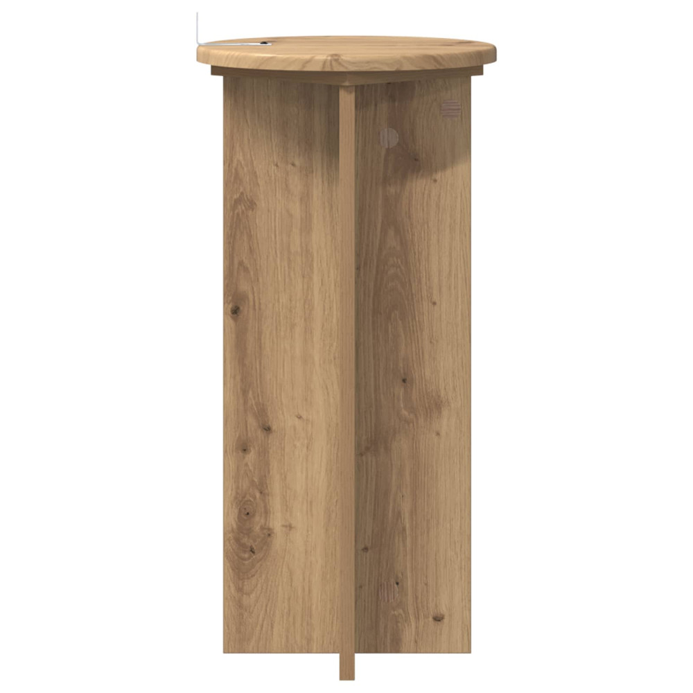 Produktbild för Växtställ 2 st Artisan-ek 29,5 x 29,5 x 60 cm Konstruerat trä