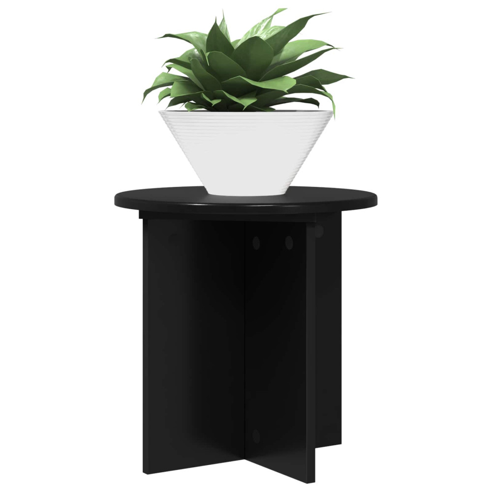 Produktbild för Växtställ 2 pcs Svart 40 x 40 x 40 cm Konstruerat trä