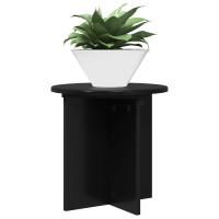 Produktbild för Växtställ 2 pcs Svart 40 x 40 x 40 cm Konstruerat trä