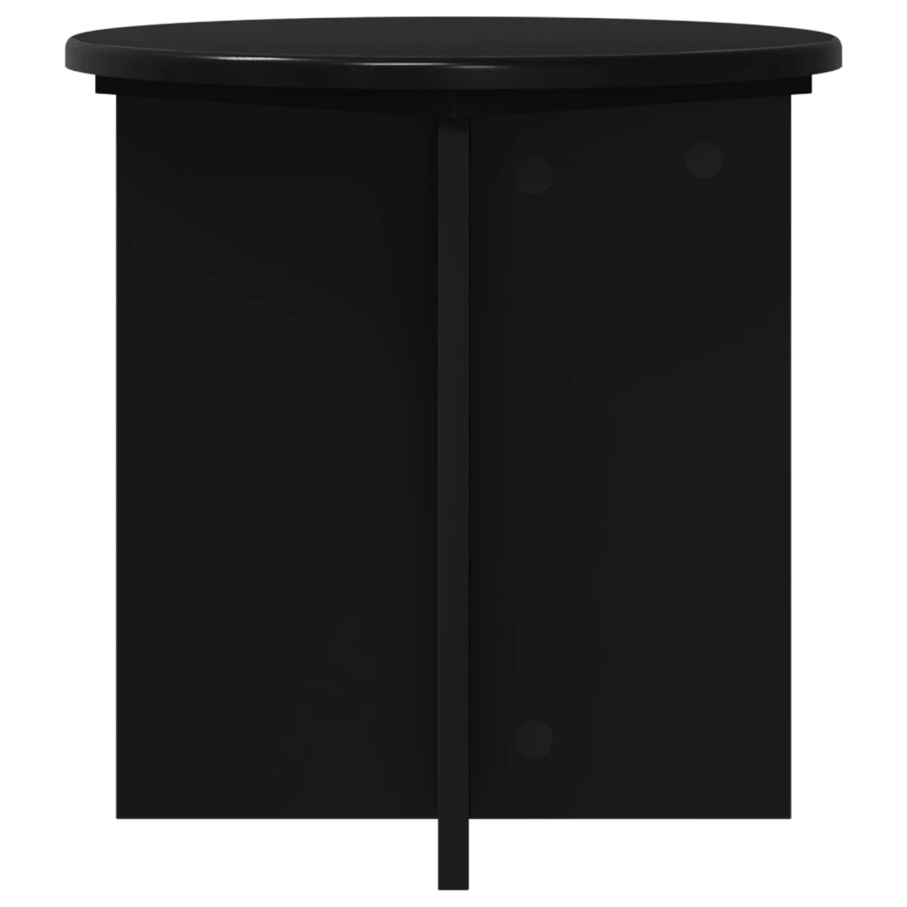 Produktbild för Växtställ 2 pcs Svart 40 x 40 x 40 cm Konstruerat trä