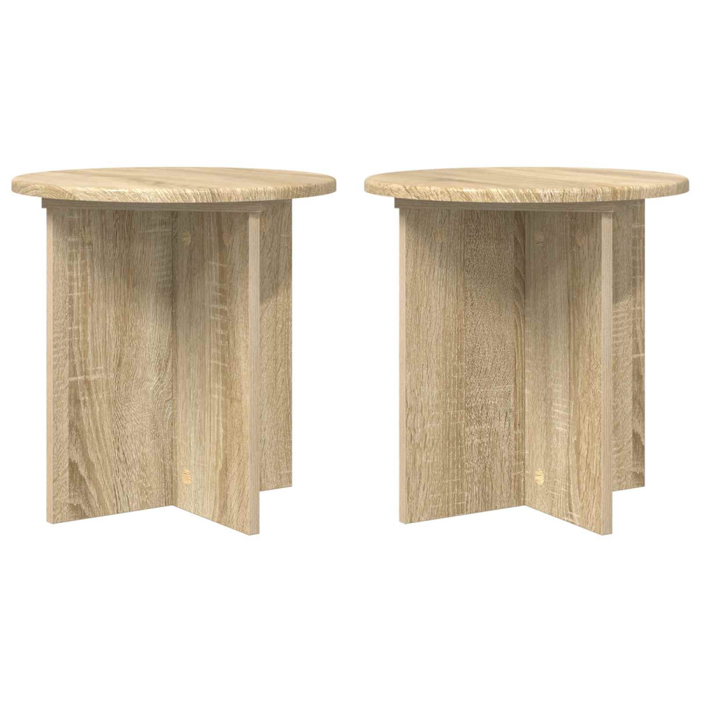Produktbild för Växtställ 2 pcs Sonoma-ek 40 x 40 x 40 cm Konstruerat trä