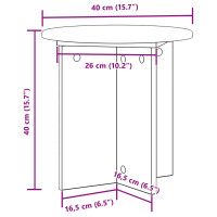 Produktbild för Växtställ 2 pcs Sonoma-ek 40 x 40 x 40 cm Konstruerat trä
