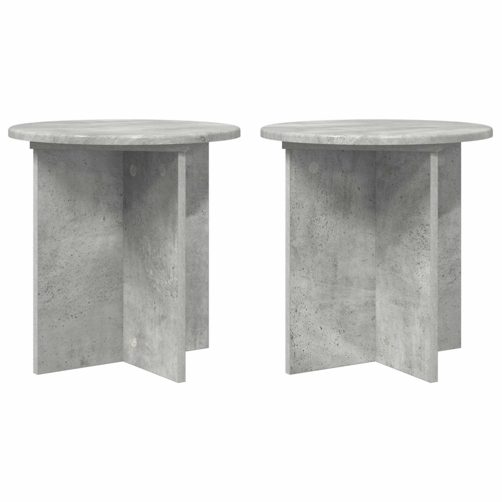 Produktbild för Växtställ 2 pcs Betonggrå 40 x 40 x 40 cm Konstruerat trä