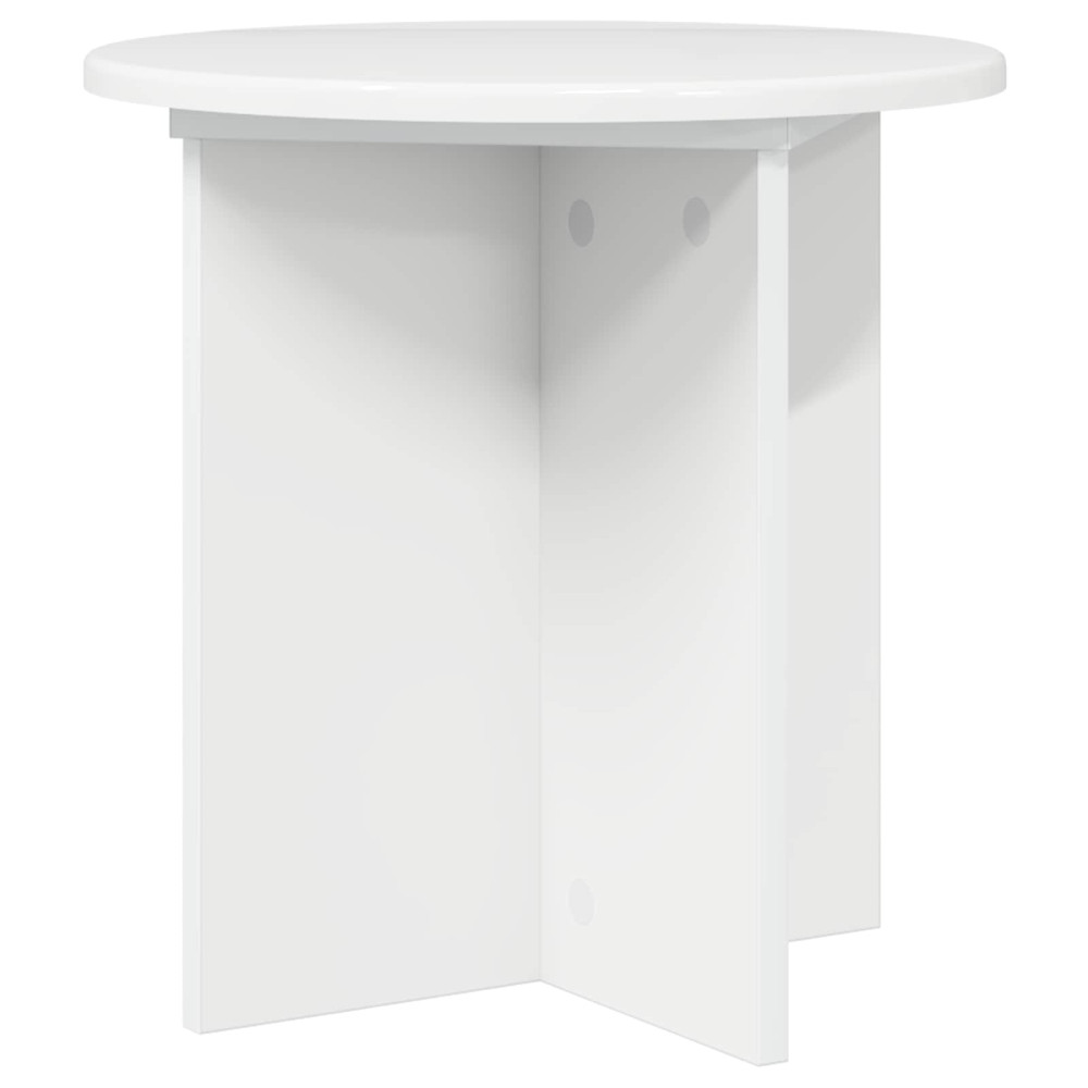 Produktbild för Växtställ 2 pcs Vit högglans 40 x 40 x 40 cm Konstruerat trä