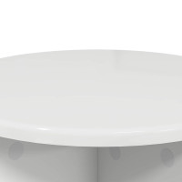 Produktbild för Växtställ 2 pcs Vit högglans 40 x 40 x 40 cm Konstruerat trä